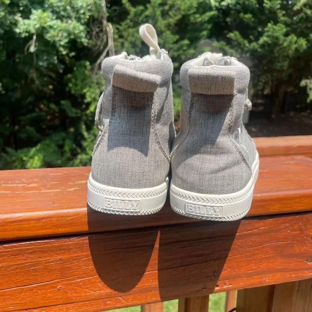 Billy Footwear Grey High Top Support Sneakers